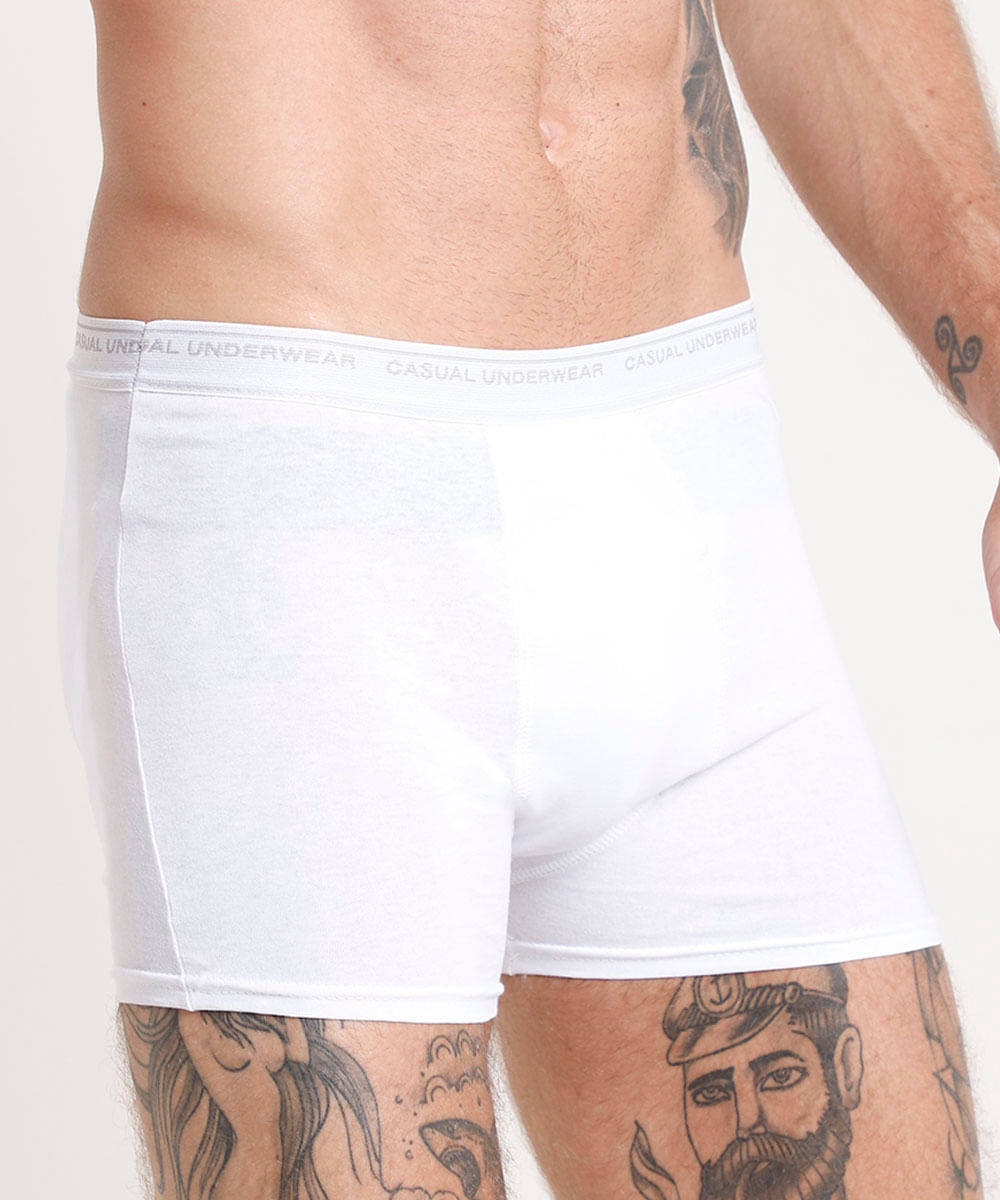 Kit de 5 Cuecas Boxer Masculina Multicor