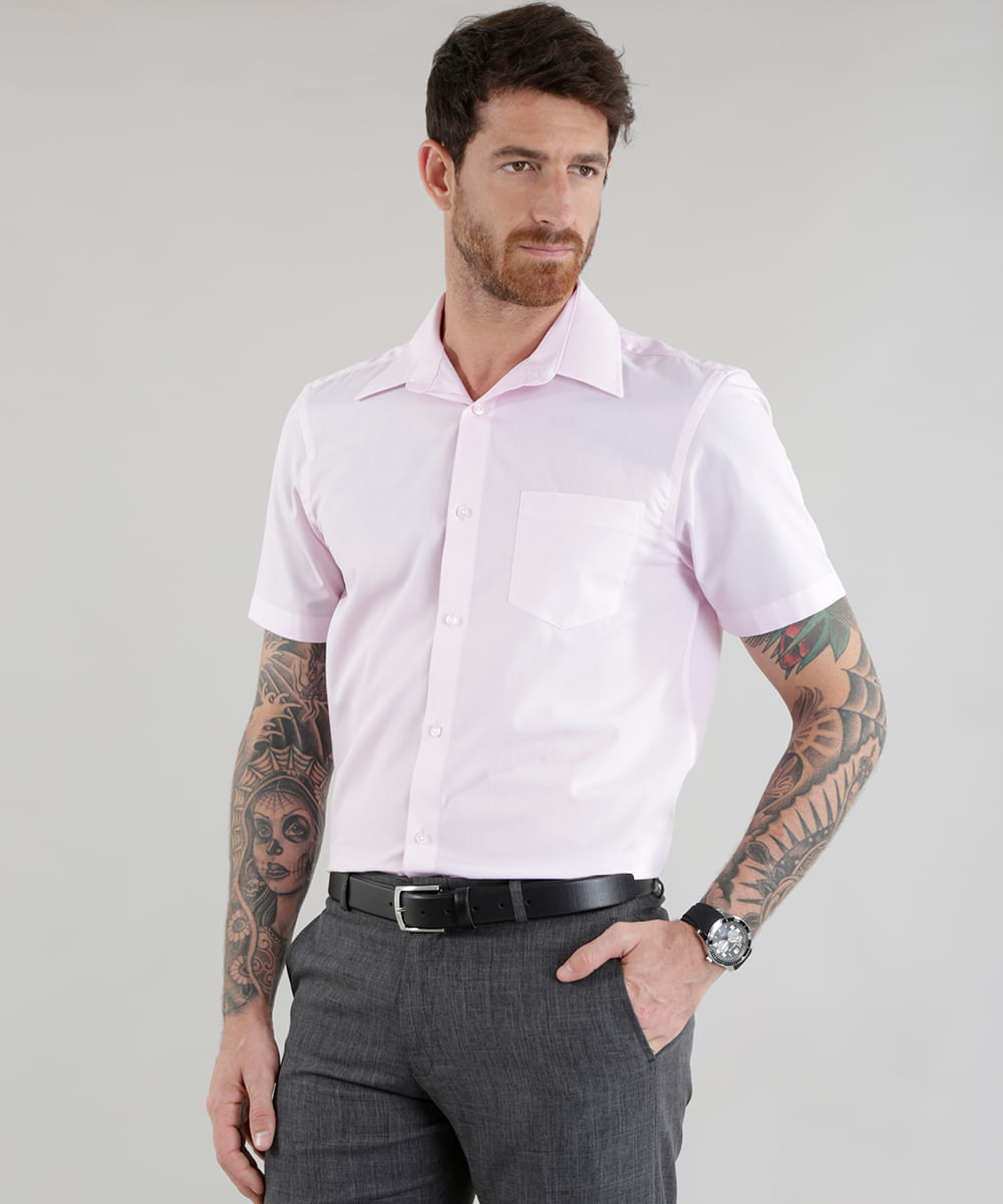 Camisa Comfort Rosa