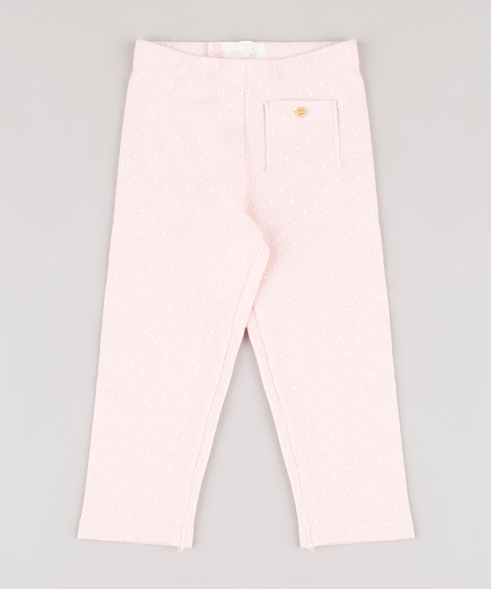 Calca-Legging-Infantil-Canelada-Estampada-de-Poa-com-Bolso-Rosa-Claro-9723442-Rosa_Claro_1