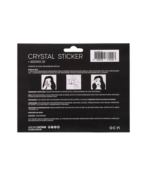 CRYSTAL STICKER - ADESIVO 3D CS1  ÚNICO