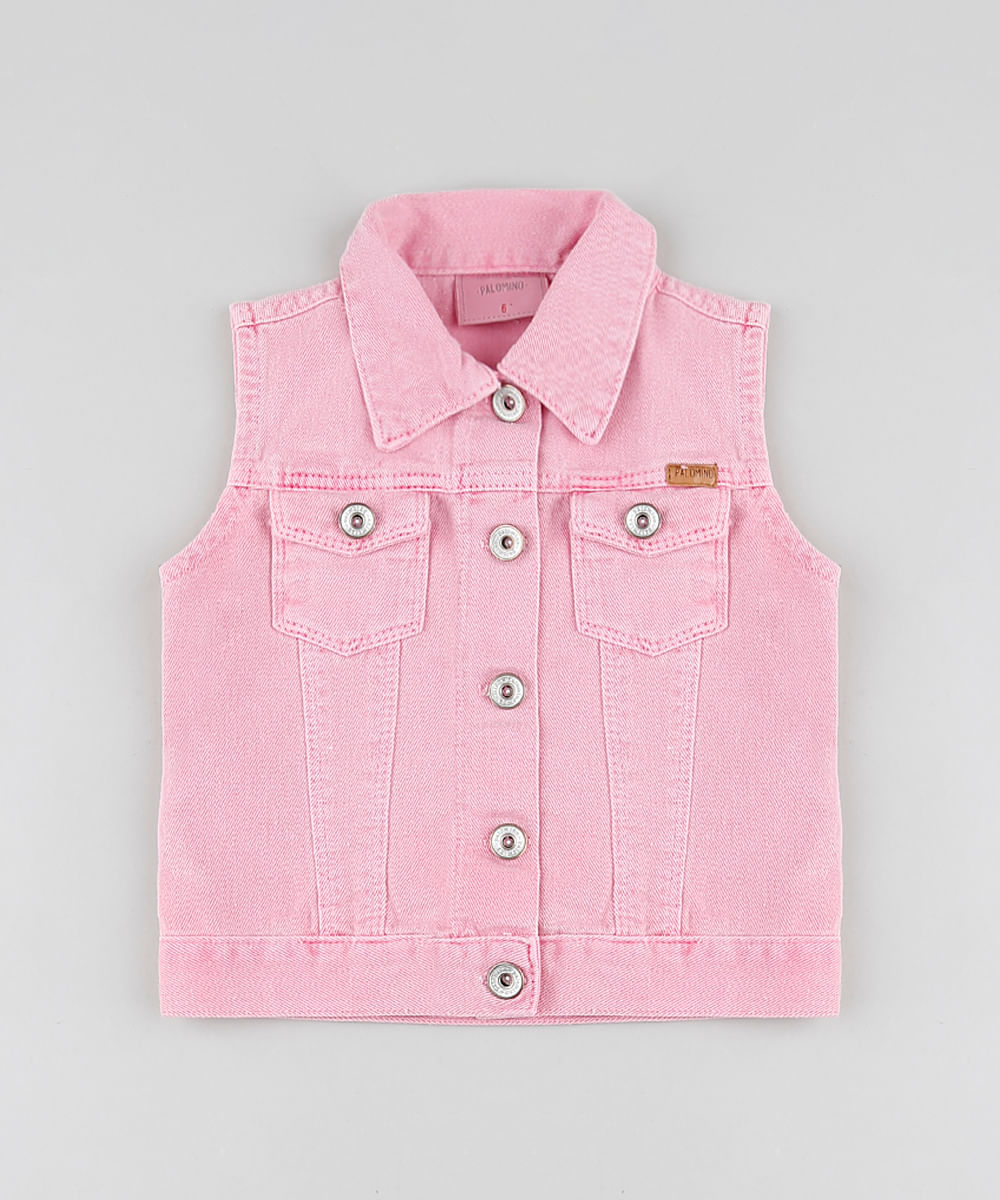 Colete-de-Sarja-Infantil-com-Bolsos-Rosa-9828206-Rosa_1