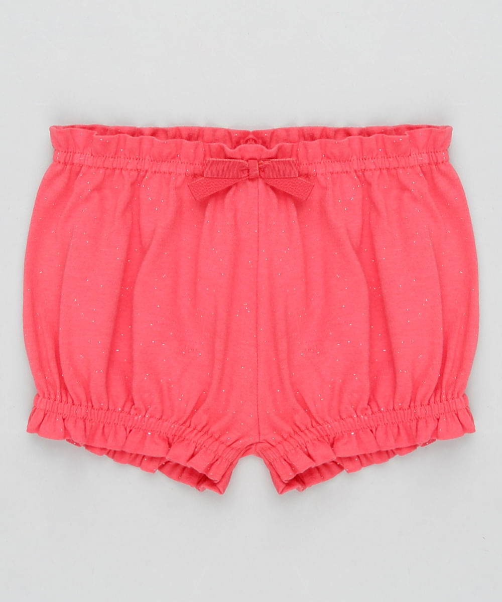 Short-Infantil-Balone-com-Glitter-e-Laco-Rosa-Escuro-9909946-Rosa_Escuro_1