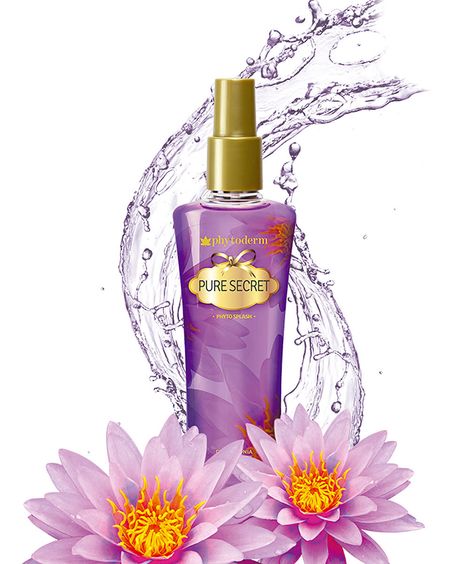 perfume phytoderm pure secret feminino body splash 200ml Único