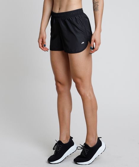 Short Feminino Esportivo Running Preto