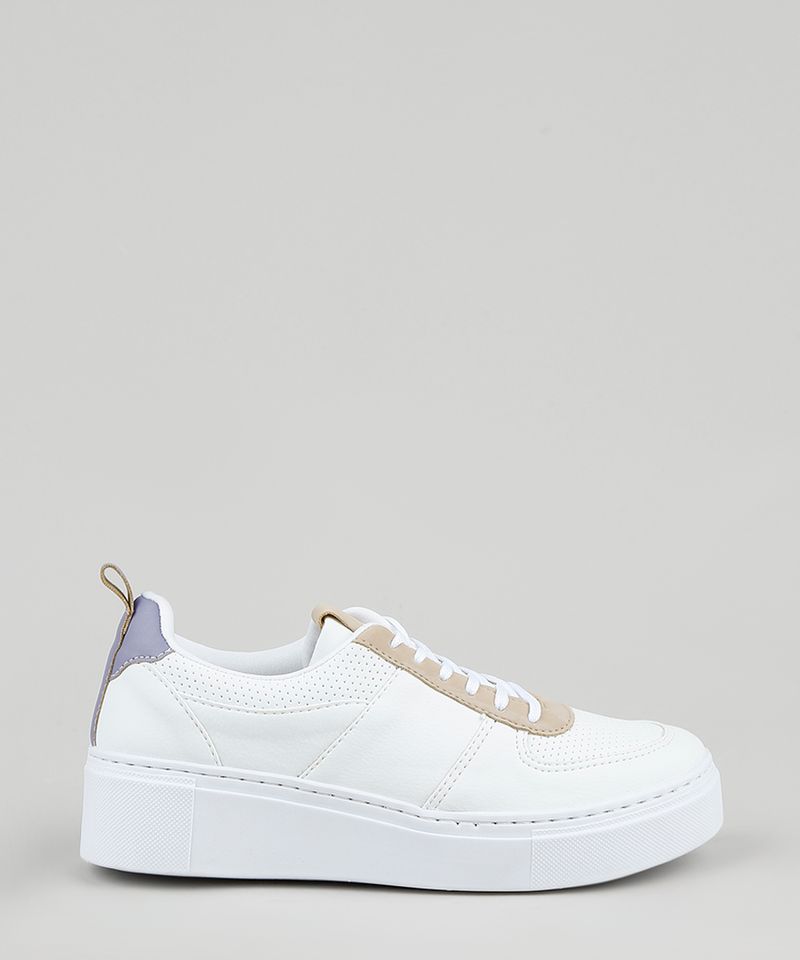 Tenis-Feminino-Oneself-Flatform-com-Micro-Furos-Branco-9907807-Branco_2