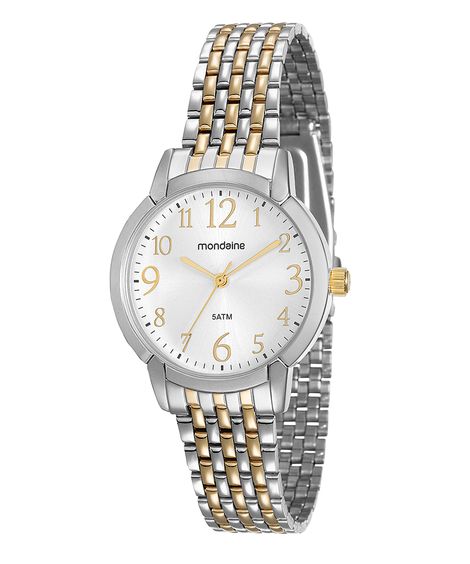 Kit de Relógio Analógico Feminino Mondaine + Pulseira - 53569LPMVBE1KZ Prateado