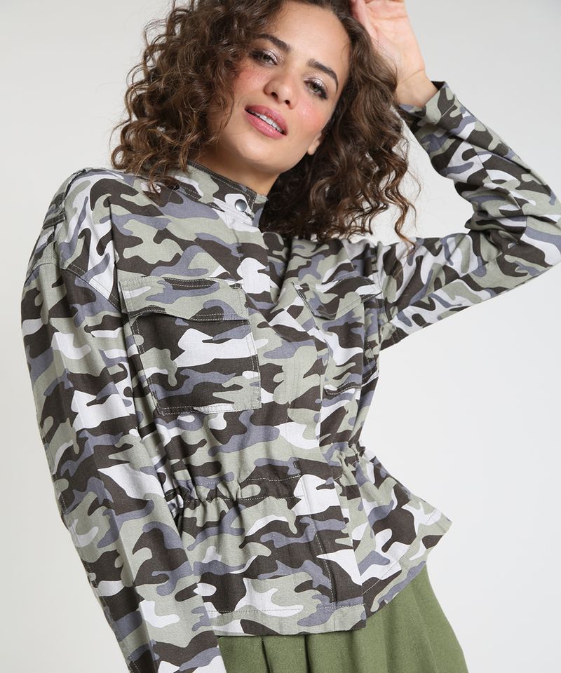 Blusa camuflada 2024 feminina c&a