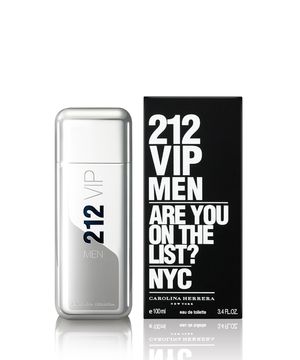 perfume carolina herrera 212 vip men masculino eau de toilette 100ml Único