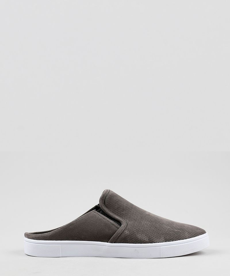 Tenis-Slip-On-Mule-Masculino-Oneself-com-Micro-Furos-Cinza-9939394-Cinza_2