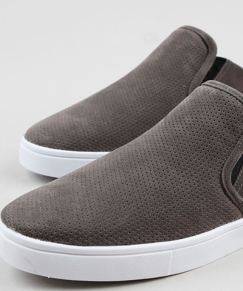Tenis-Slip-On-Mule-Masculino-Oneself-com-Micro-Furos-Cinza-9939394-Cinza_3