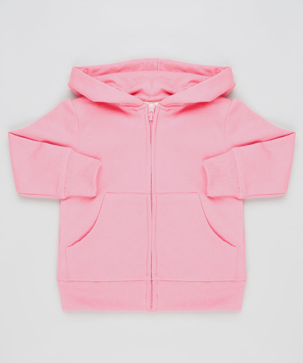 Blusao-Infantil-Basico-em-Moletom-Felpado-com-Capuz-e-Bolsos-Rosa-9794845-Rosa_1
