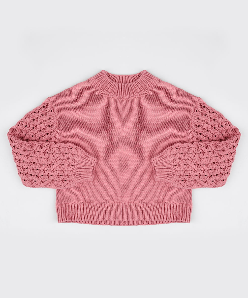 Sueter-Infantil-em-Trico-Texturizado-Rosa-Escuro-9797544-Rosa_Escuro_1