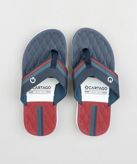 Chinelo Masculino Cartago Sevilha IV Azul Marinho