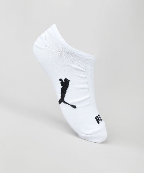 Kit de 3 Meias Masculinas Puma Soquete Branco