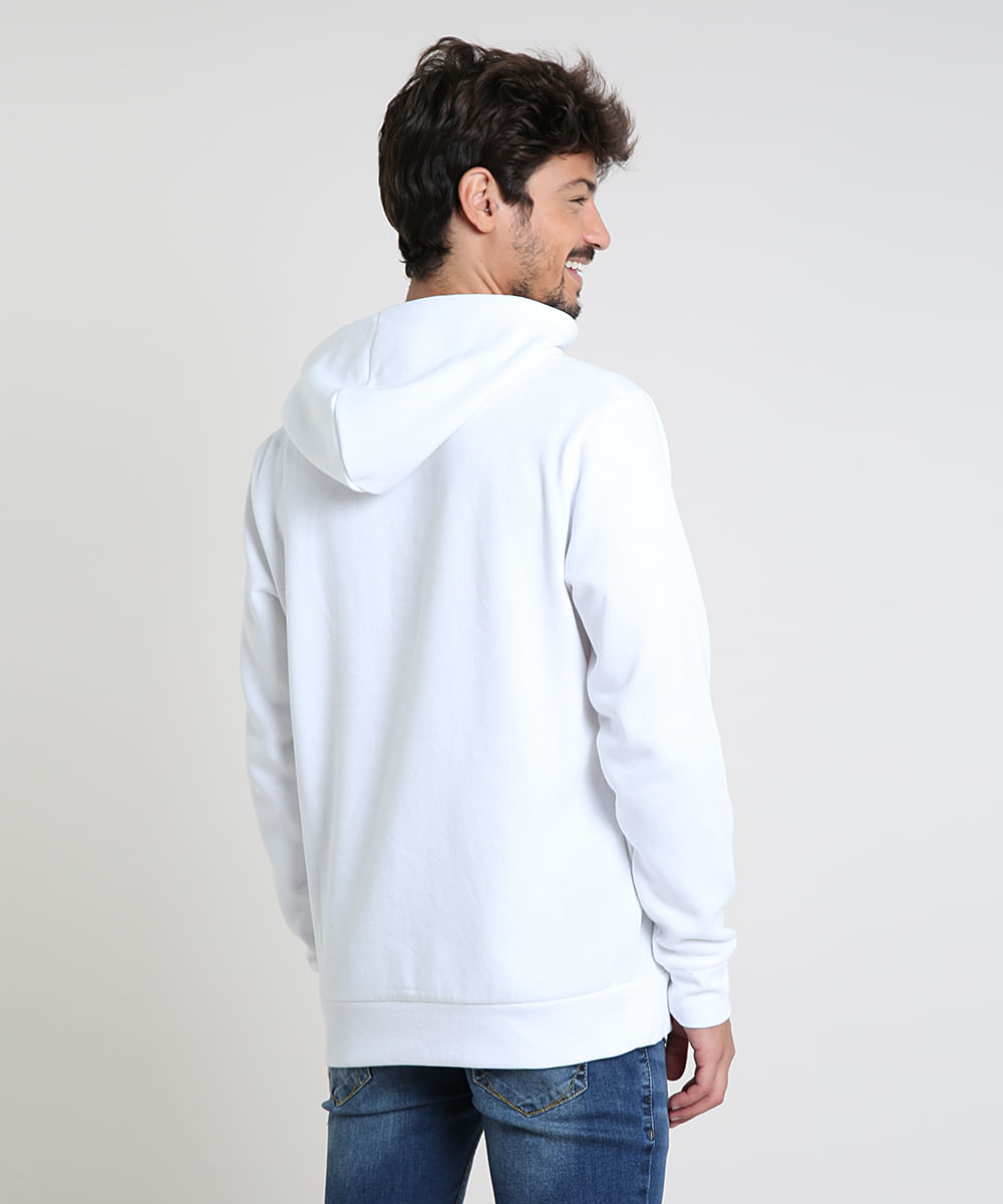 white fur moletom com capuz mens