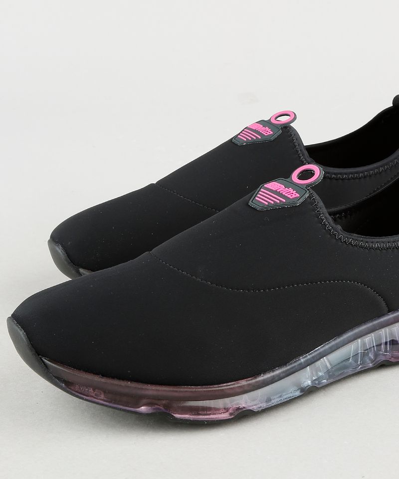 Tenis-Feminino-Actvitta-Knit-Running-com-Solado-Transparente-Preto-9876134-Preto_3