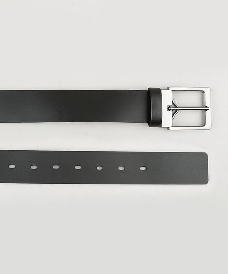 Cinto Masculino Dupla Face com Fivela Preto