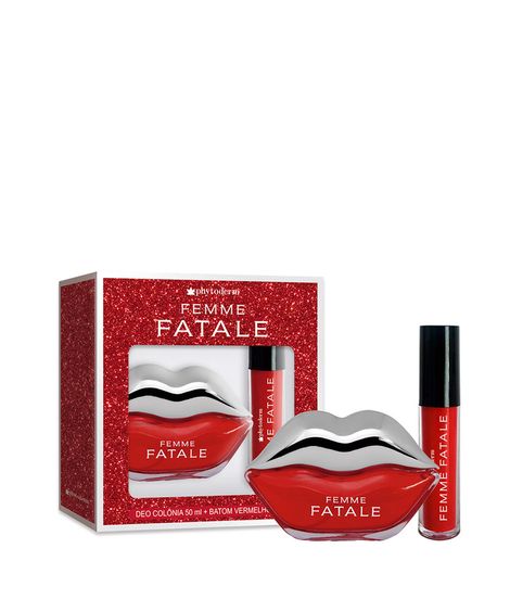 Kit Phytoderm Femme Fatale Deo Colonia 50ml + Batom Líquido 4ml Feminino único