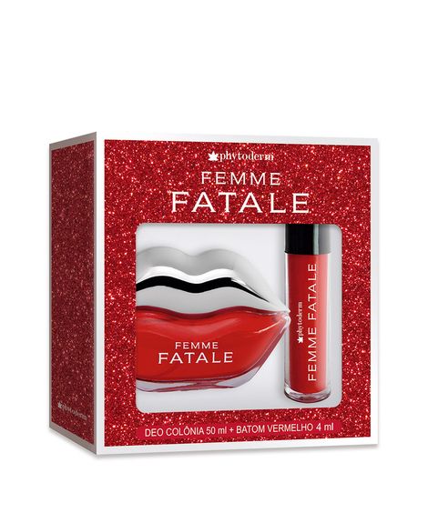 Kit Phytoderm Femme Fatale Deo Colonia 50ml + Batom Líquido 4ml Feminino único