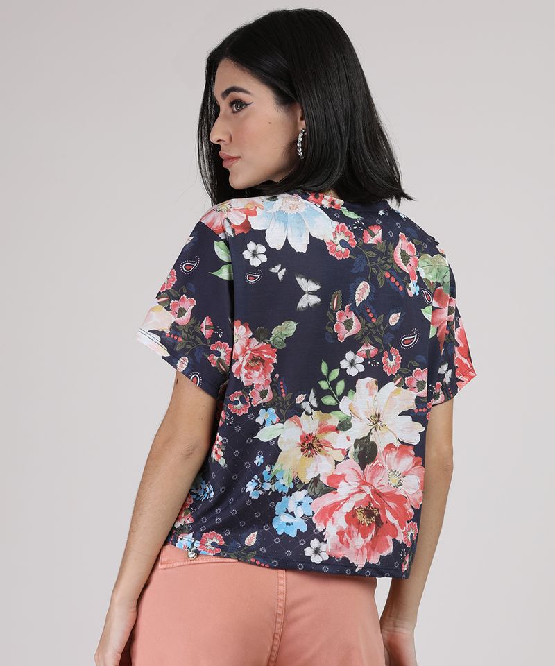 Blusa hot sale feminina floral