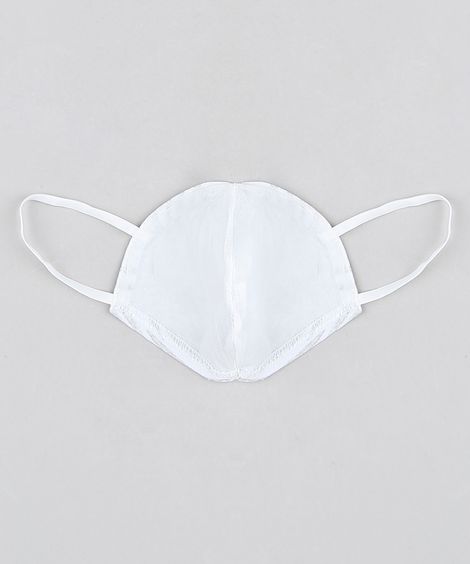 Máscara de Tecido Reutilizável para Proteção Individual Branca