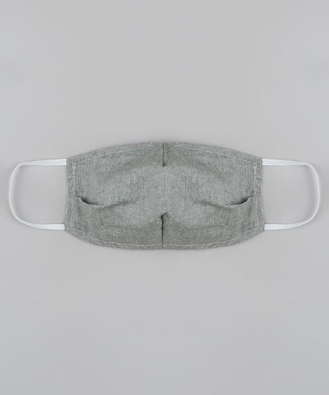 Máscara de Tecido Reutilizável para Proteção Individual Dupla Face Listrada e Lisa Multicor