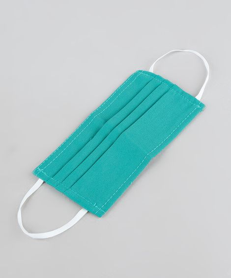 Máscara de Tecido Reutilizável para Proteção Individual  Verde