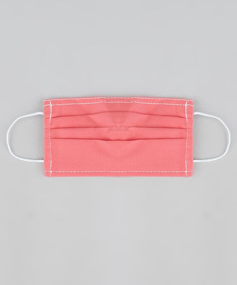 Máscara de Tecido Reutilizável para Proteção Individual  Rosa