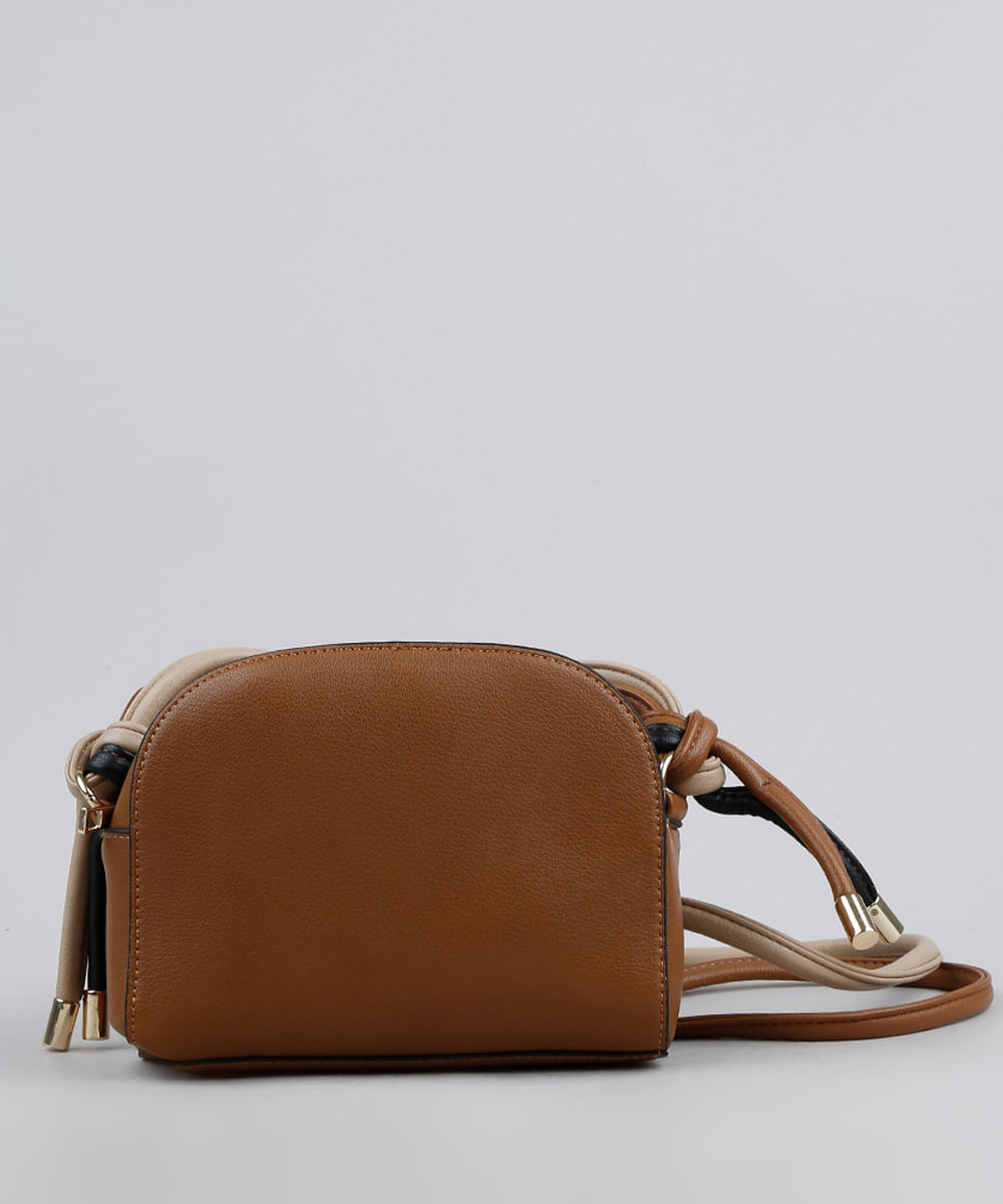 tan suede bucket bolsa