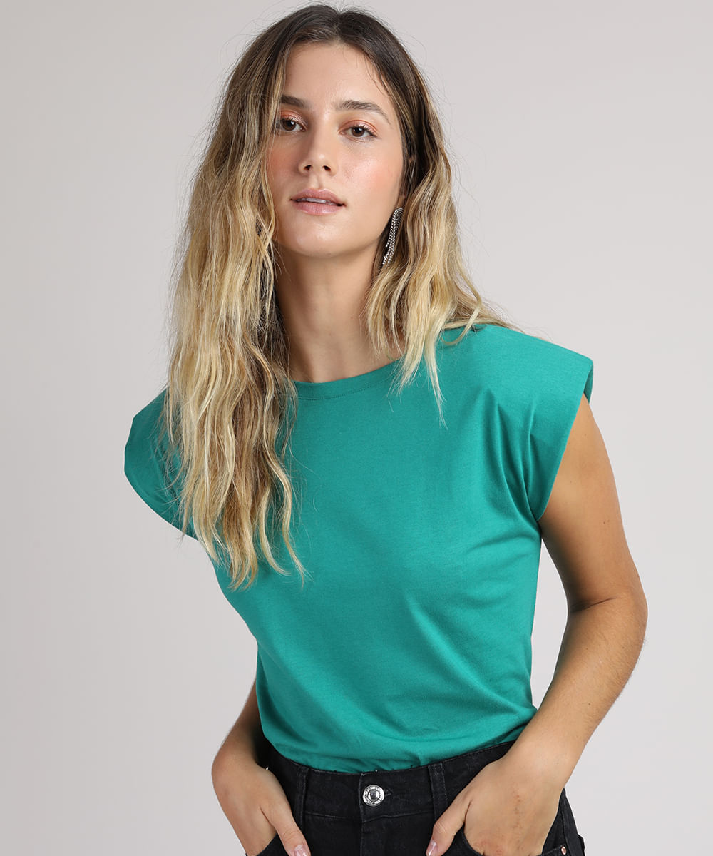 blusa muscle tee verde