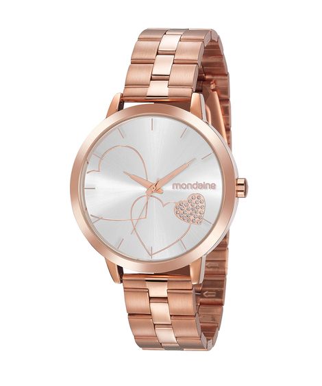 Kit de Relógio Analógico Mondaine Feminino 32102LPMKRE2K1 com brind rosa