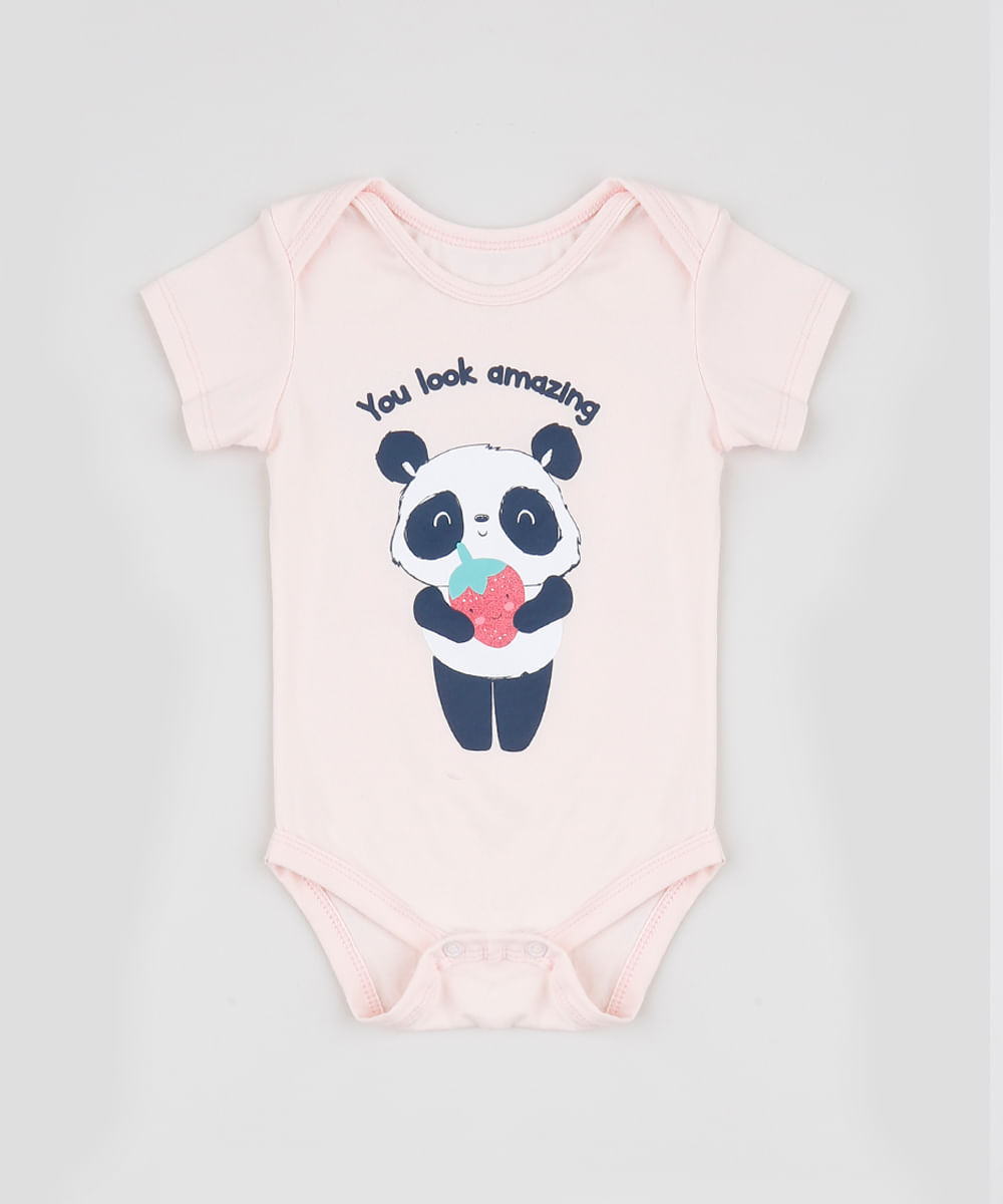 Body-Infantil-Panda--You-Look-Amazing--Manga-Curta-Rosa-Claro-9945870-Rosa_Claro_1