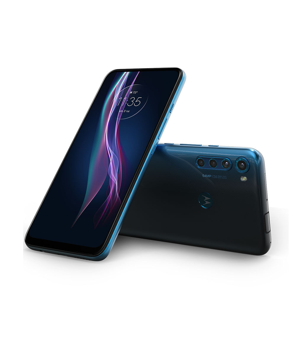 Motorola One Fusion+ Xt2067 128gb Azul - Dual Chip