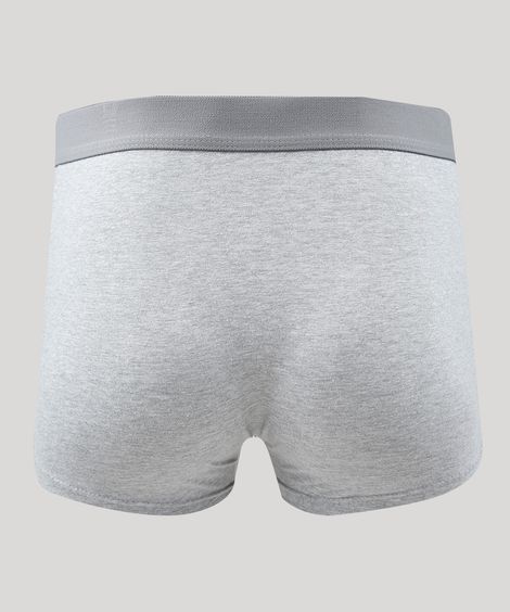Cueca Masculina Mash Boxer Cinza Mescla