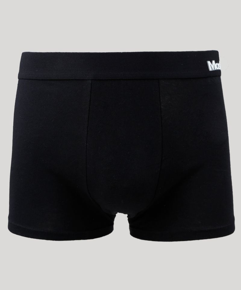 5Mayi Masculino Cueca Boxer Masculina De Malha De Algodão, Cueca Boxer Masculina Toda Preta Xl
