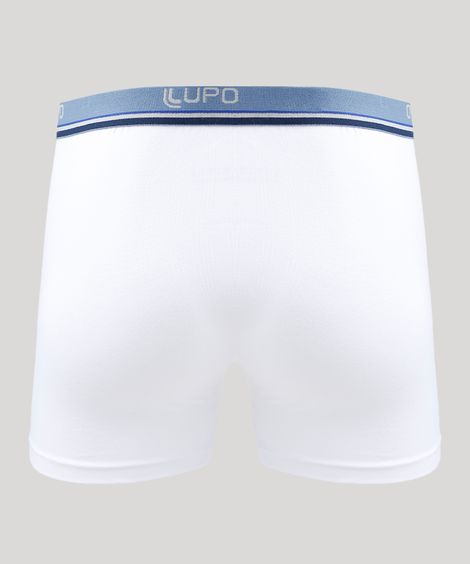 Cueca Masculina Lupo Boxer Branca