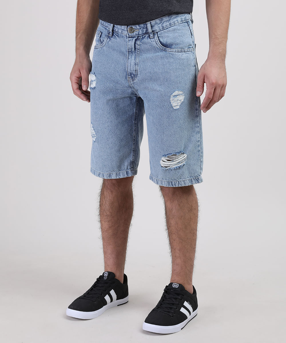 Bermuda-Jeans-Juvenil-com-Rasgos-Azul-Claro-Bermuda-Jeans-Juvenil-com-Rasgos-Azul-Claro_1
