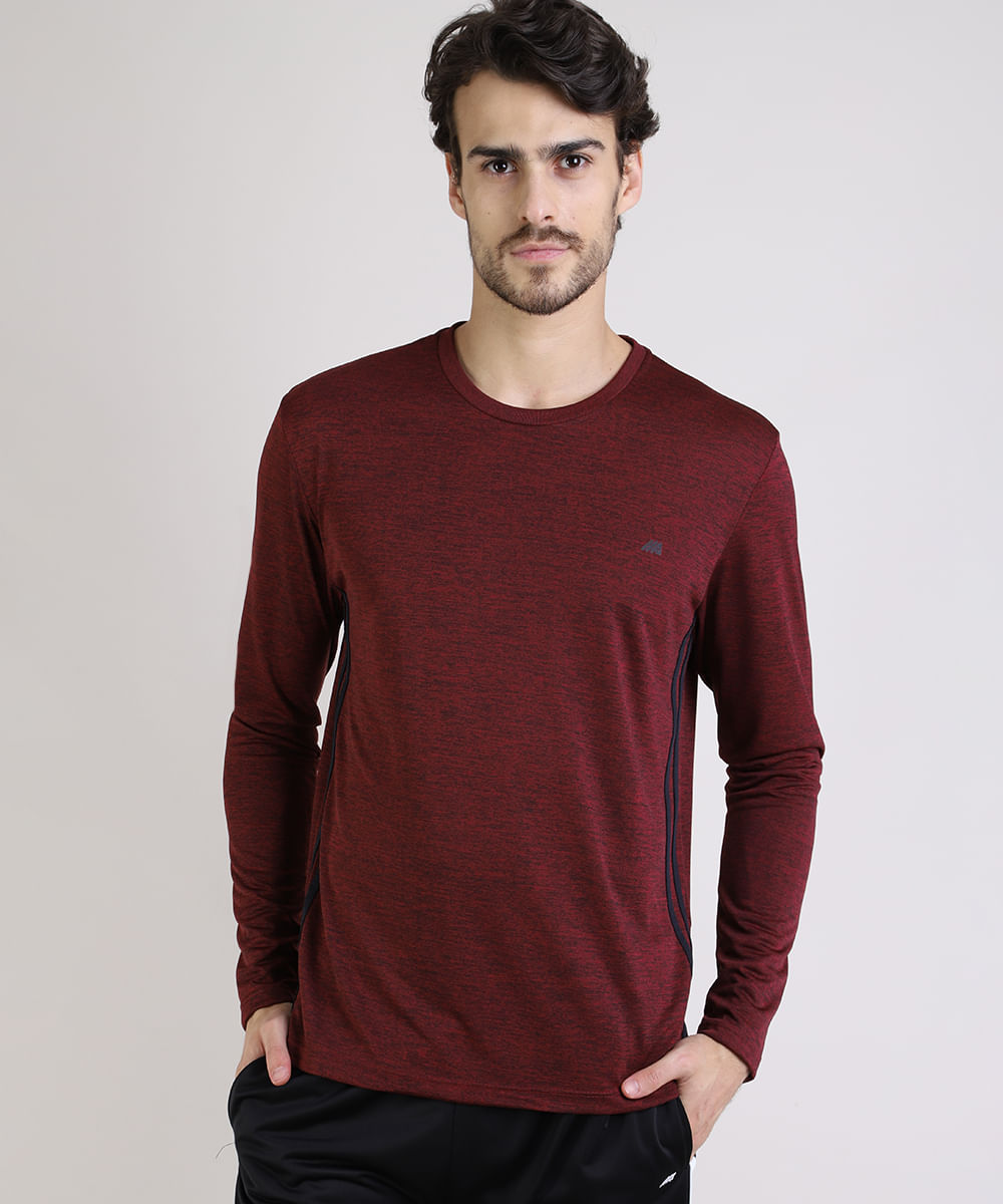 blusa manga longa vinho