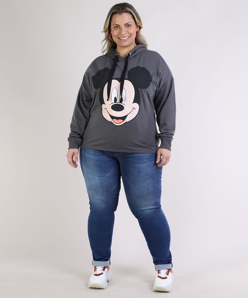 moletom mickey plus size