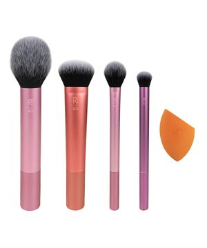 kit de pincéis para maquiagem everyday essentials real techniques