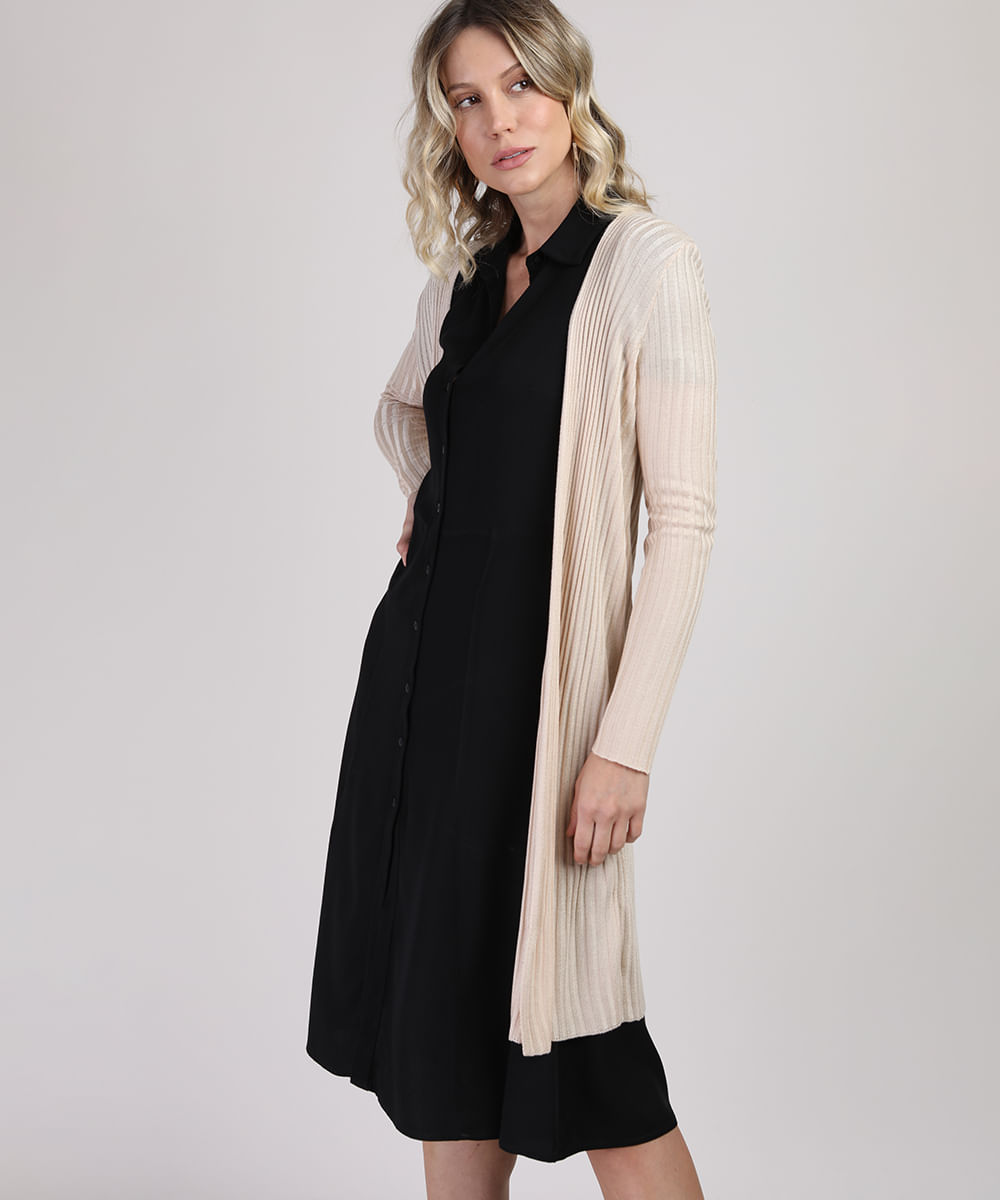 cardigan simples feminino