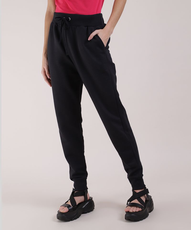 Comprar Calça Jogger Viscose com Bolso Preta - GRISFIT