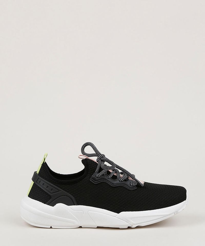 Tenis-em-Neoprene-Feminino-Oneself-Sneaker-Chunky--Preto-9955247-Preto_2