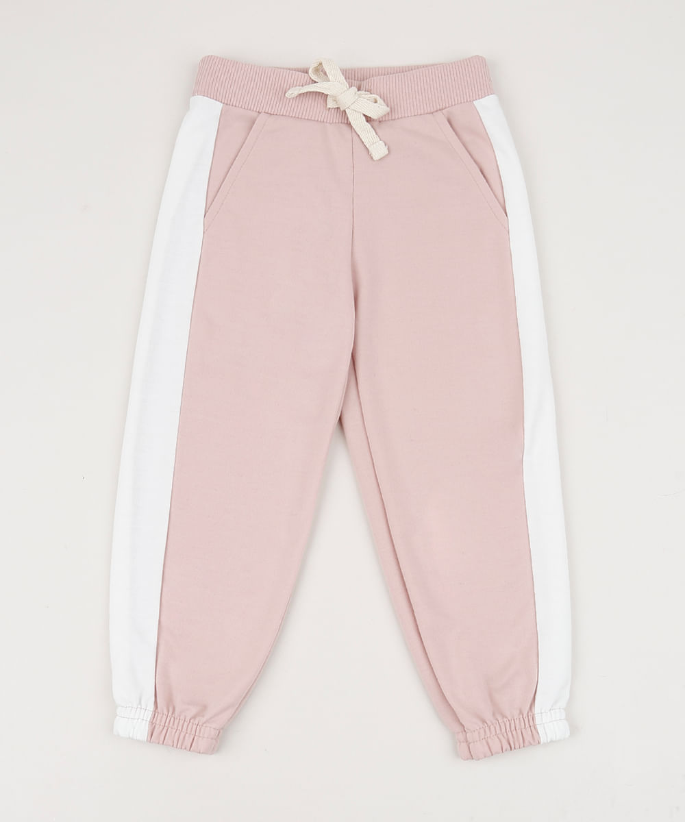 Calca-de-Moletom-Infantil-Tal-Pai-Tal-Filha-Jogger-com-Recorte-Lateral-Rosa-9957739-Rosa_1