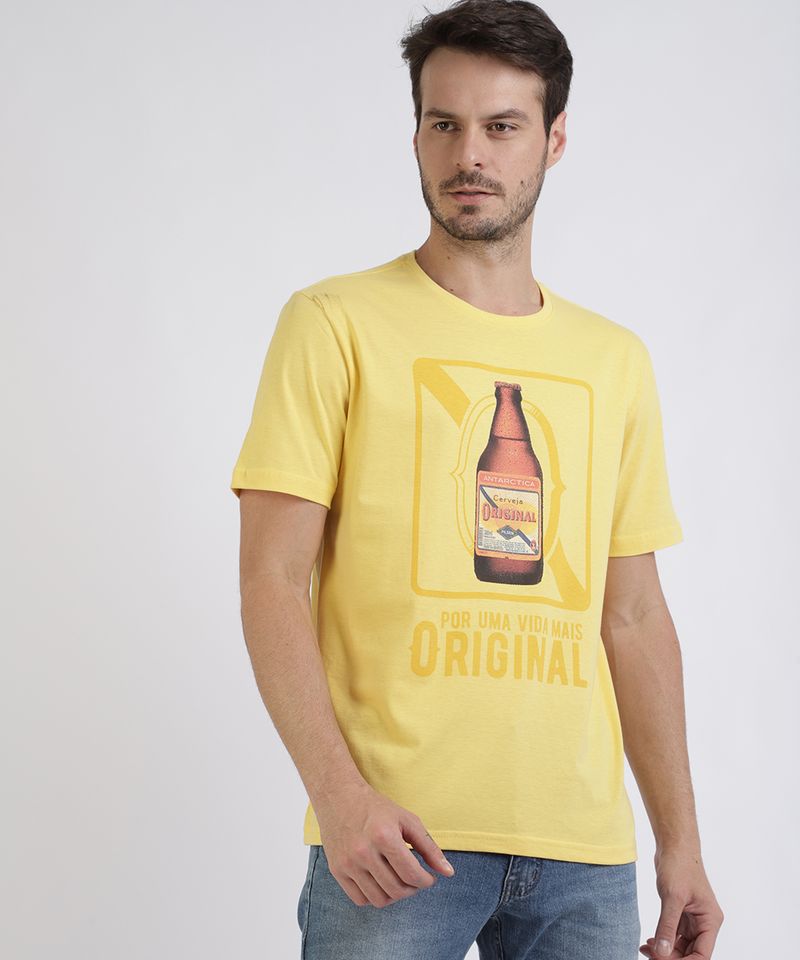 Camiseta-Masculina--Original--Manga-Curta-Gola-Careca-Amarela-9956469-Amarelo_1