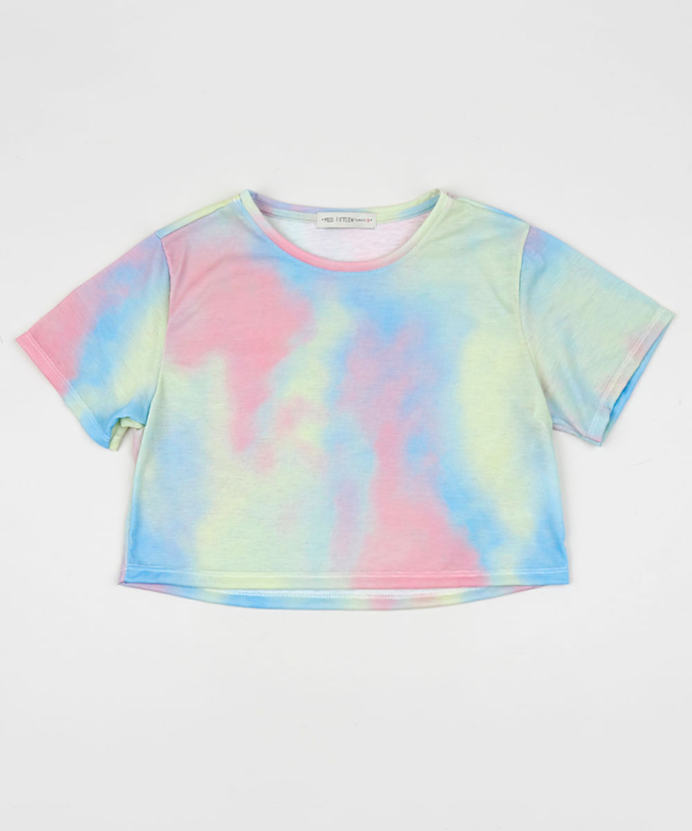 blusa rosa tie dye