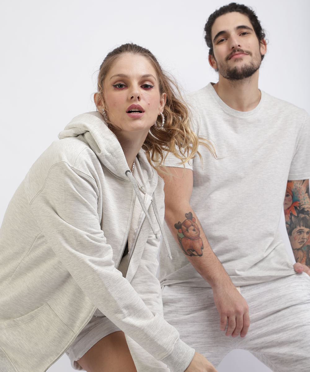 moletom com capuz off white rose