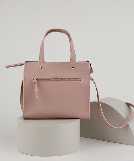 Bolsa Feminina Shoulder Grande Rosê