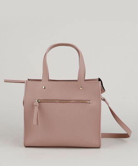 Bolsa Feminina Shoulder Grande Rosê
