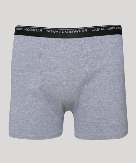 Kit de 03 Cuecas Masculinas Boxer Multicor